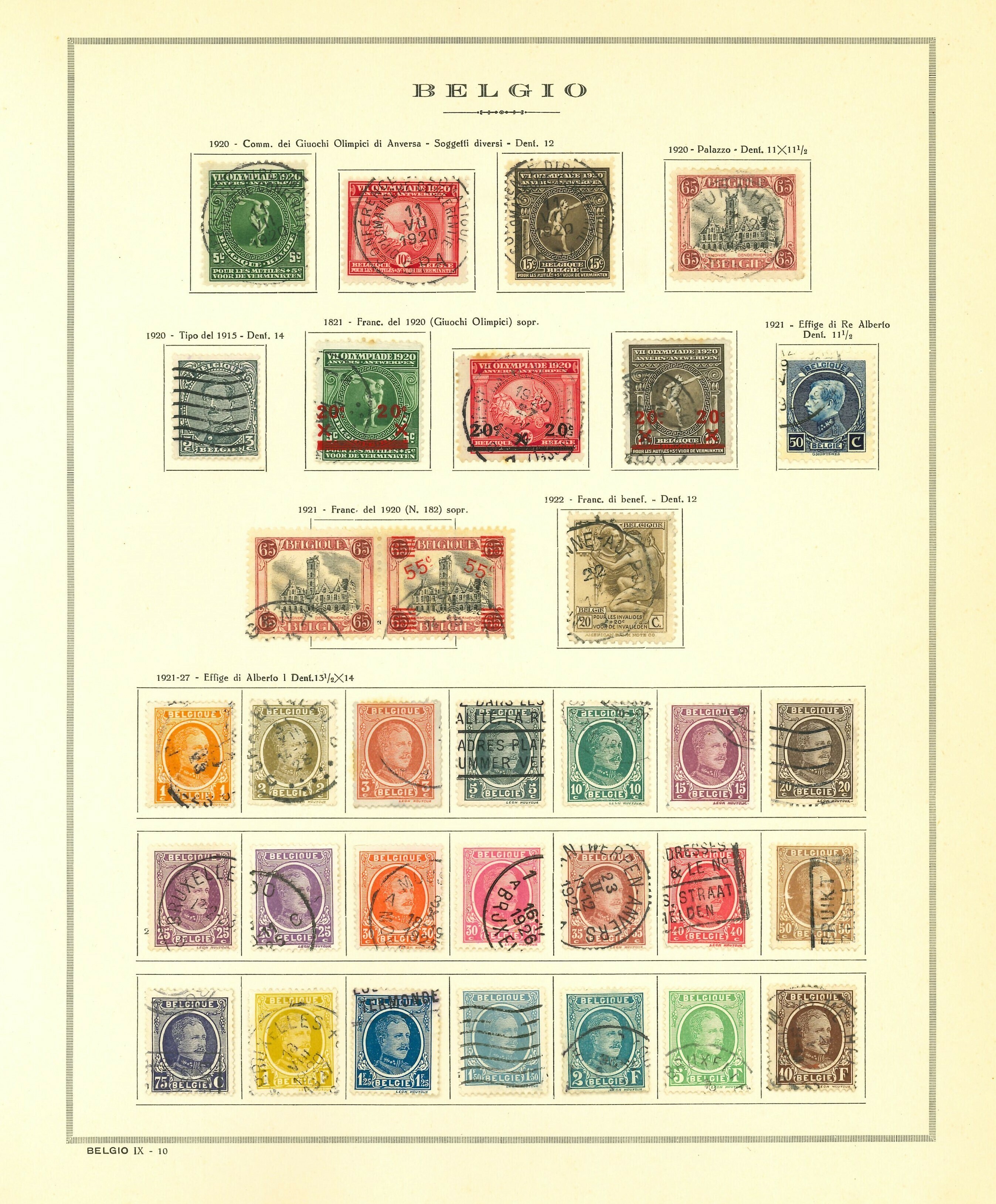 Stamp Auction Belgium Lots Collections Worldwide stamps and